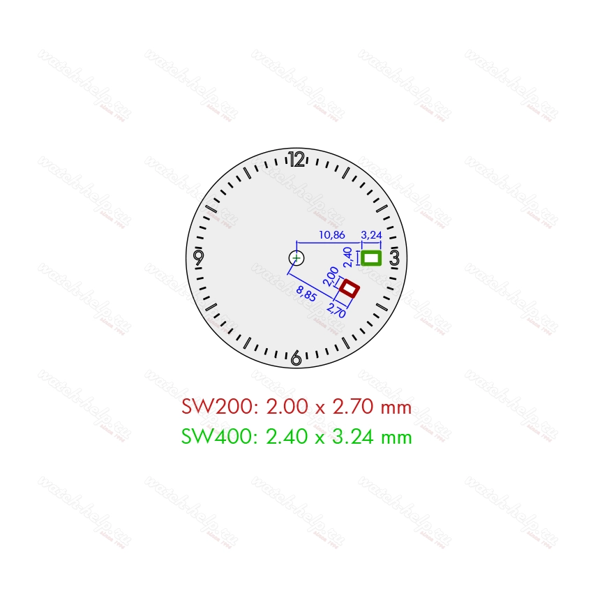 Картинка Механизм SELLITA SW400-1 A - механизм для часов механический 13 ¾, Швейцария