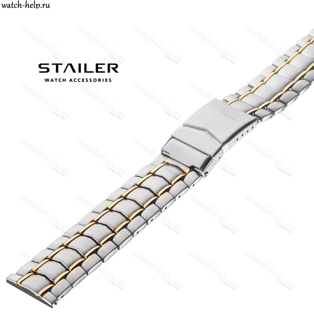 Картинка Stailer BS-83902 IPG Bicolor - браслет для часов комбинированный, сталь, Германия