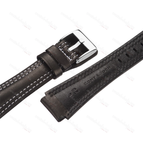 Картинка Stailer Premium 5071 Navigator - ремешок для часов чёрный, итальянская кожа растительного дубления, гладкий, Германия