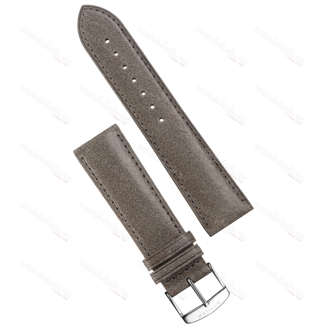 Картинка Stailer Premium 6067 Vintage - ремешок для часов синий, итальянская кожа растительного дубления, гладкий, Германия