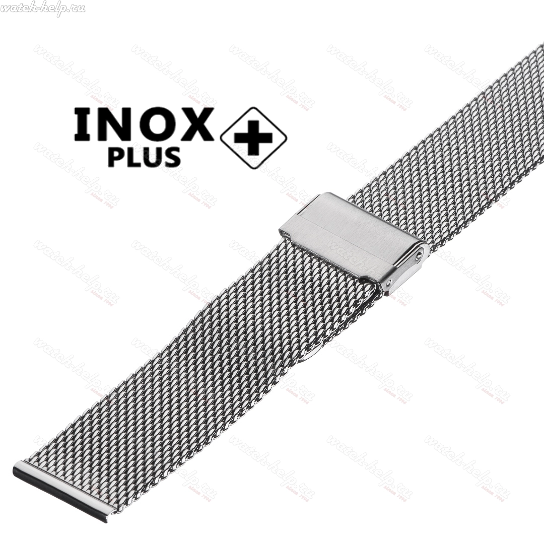Картинка INOX PLUS M-413 Stainless steel - браслет для часов сталь полированная, сталь, Китай