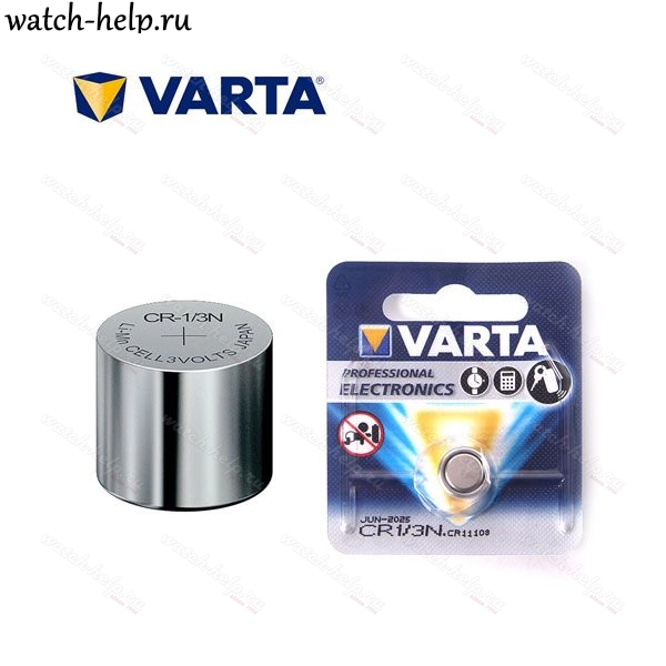 Картинка VARTA 6131 CR1-3N, CR 11108, 2L76 для вебасто 1шт - батарейка 3 v, Германия