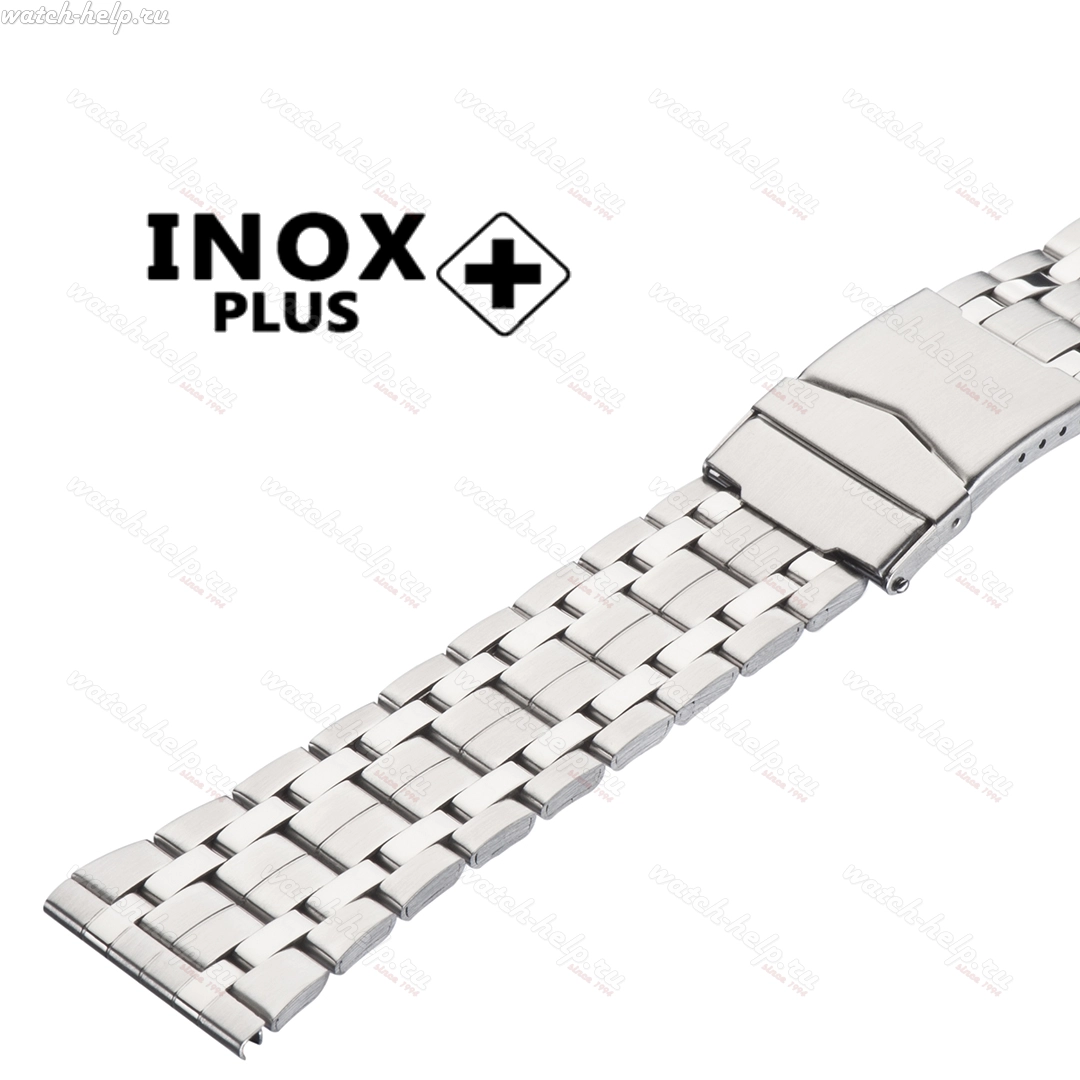 Картинка INOX PLUS N-410 Stainless steel - браслет для часов комбинированный 3, сталь, Китай