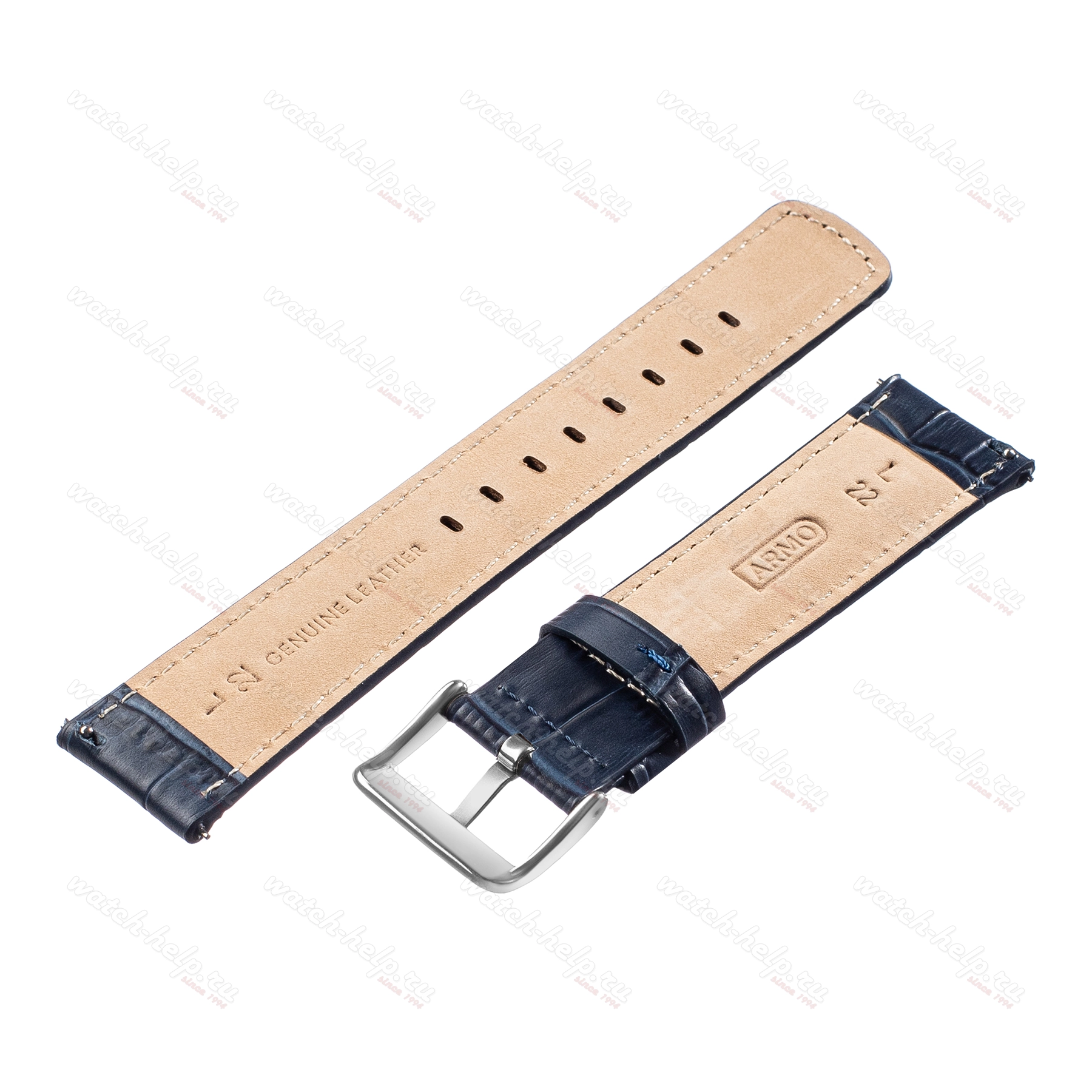 Кожаный ремешок для часов, ARMO Серия - 7907 - 22 L