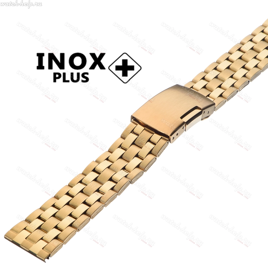 Картинка INOX PLUS V-103 IPGold - браслет для часов, сталь, Китай