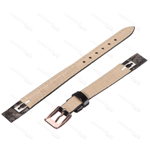 Картинка ELEMENT 841 Open ends - ремешок для часов чёрный, кожа, аллигатор, Германия