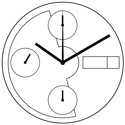Картинка ETA 7750 Mecaline specialities - механизм для часов механический 13 ½, Швейцария