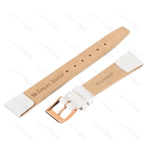 Картинка ELEMENT 710 Click - ремешок для часов белый, кожа, аллигатор, Германия