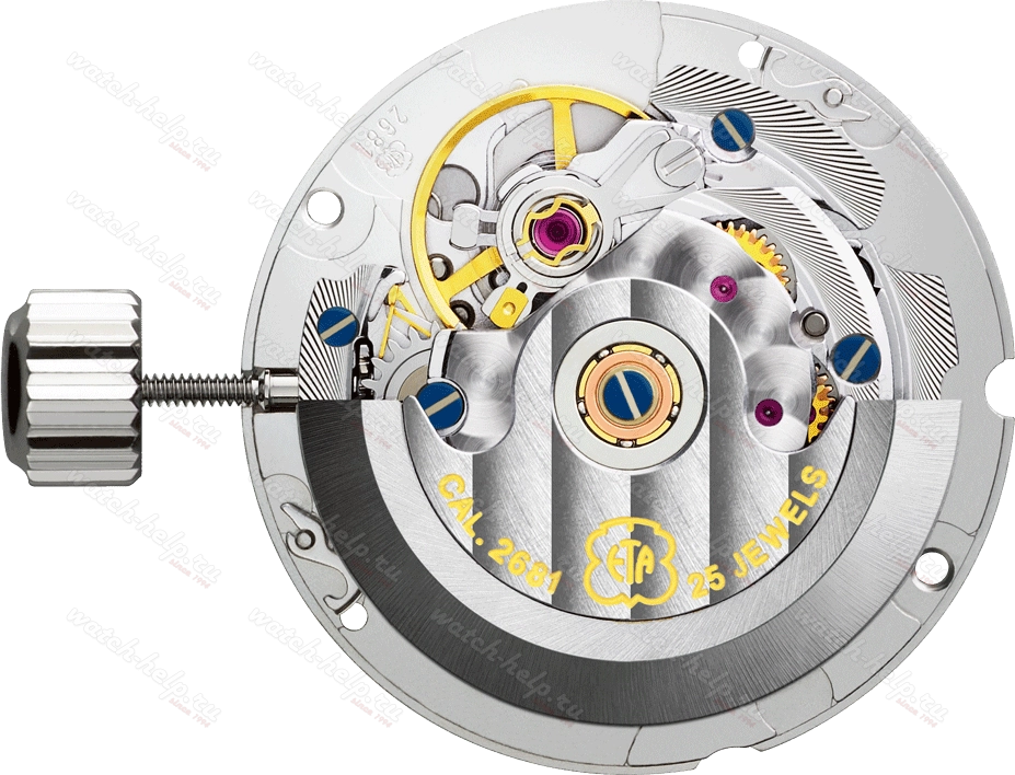 Картинка ETA 2681 Mecaline standard - механизм для часов механический 8 ¾, Швейцария