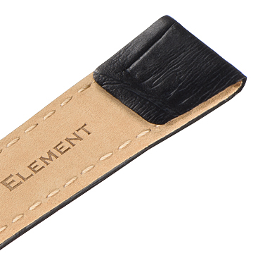 ELEMENT 711 Click - ремешок для часов чёрный, кожа, аллигатор, Германия - мастерская «Часовая Скорая Помощь». Картинка ELEMENT 711 Click - ремешок для часов чёрный, кожа, аллигатор, Германия